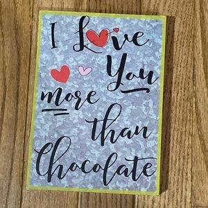 Wooden Valentine sign